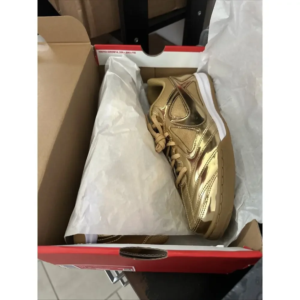 New Men's Size 11 Nike Gato LV8 Metallic Gold Indoor Soccer IB3566-700